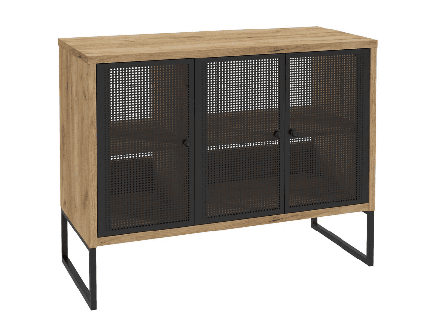 Fiora ormarić ispod umivaonika 3 vrata 100x43x80 cm hrast/crna 1 Fiora ormarić ispod umivaonika 3 vrata 100x43x80 cm hrast/crna